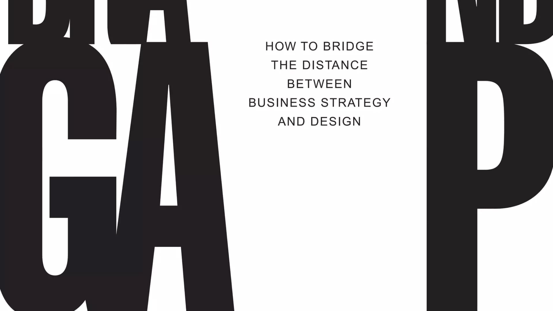 The Brand Gap diagram showing the divide between business strategy and customer experience
