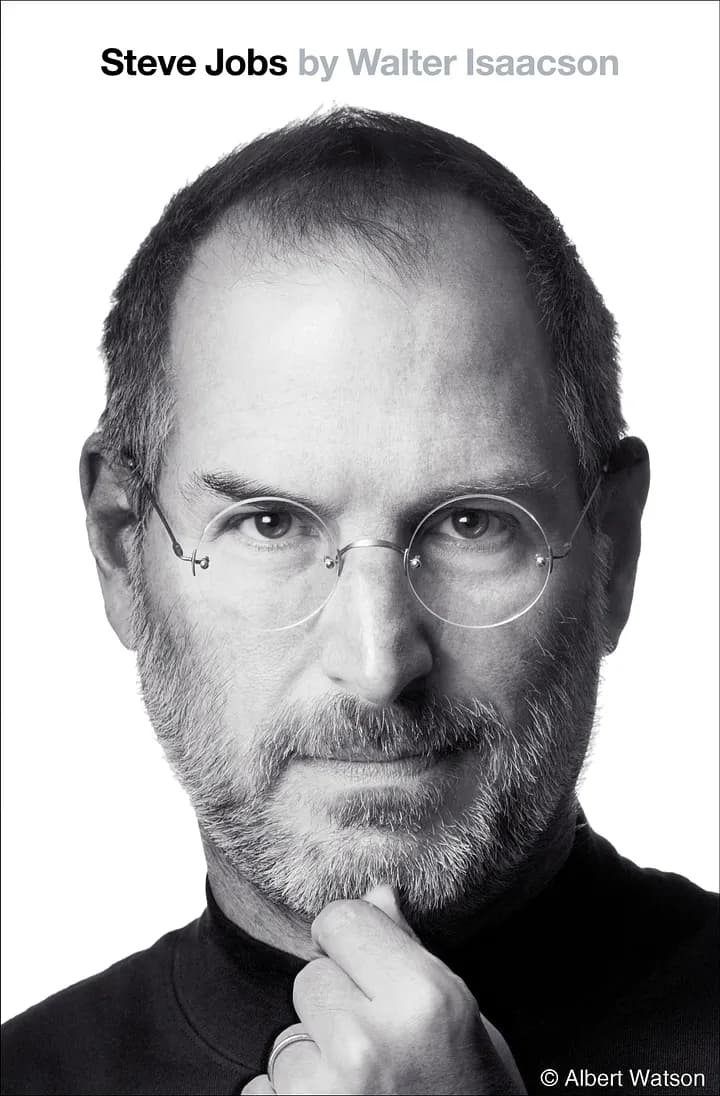 Cover of Steve Jobs biography by Walter Isaacson