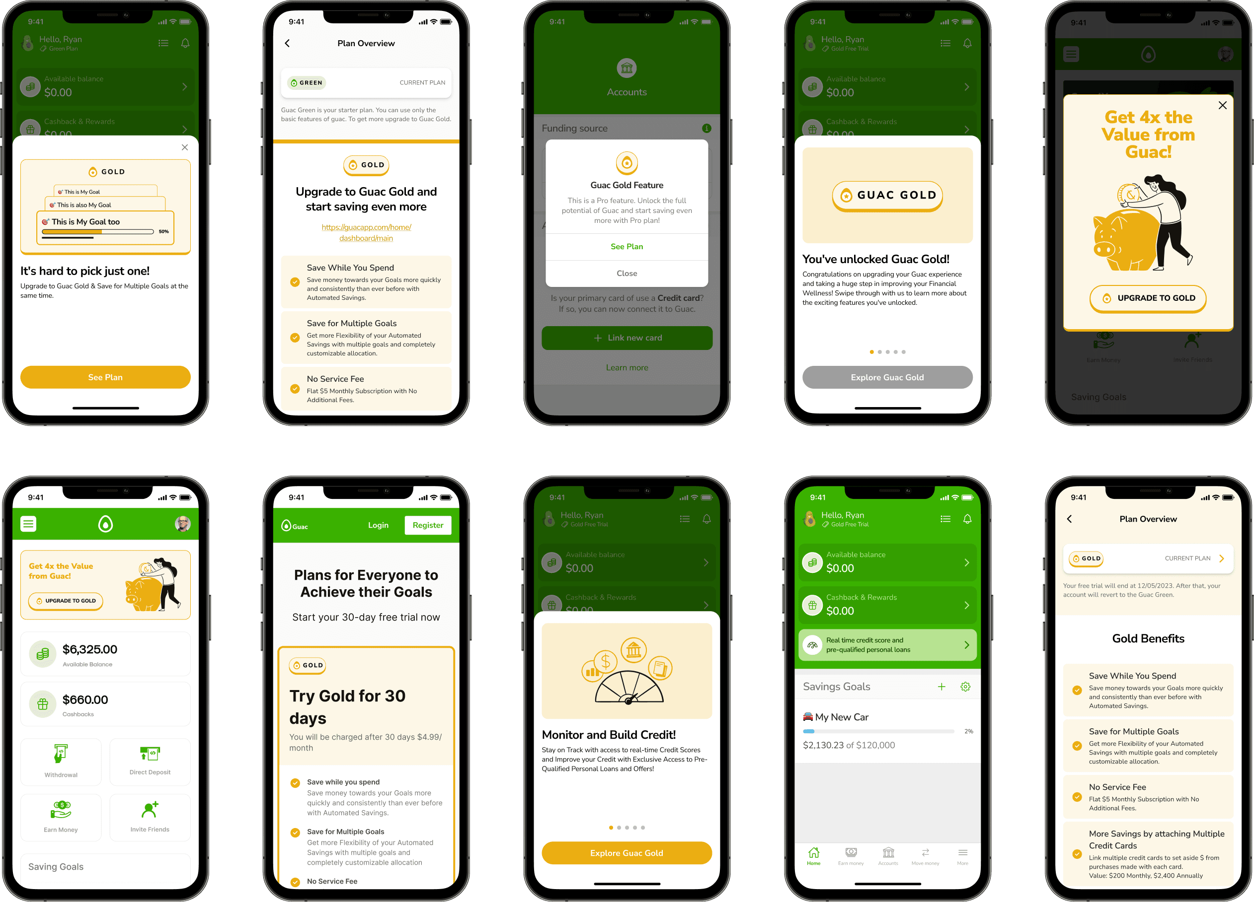 Final design system overview showing all compliant UI patterns