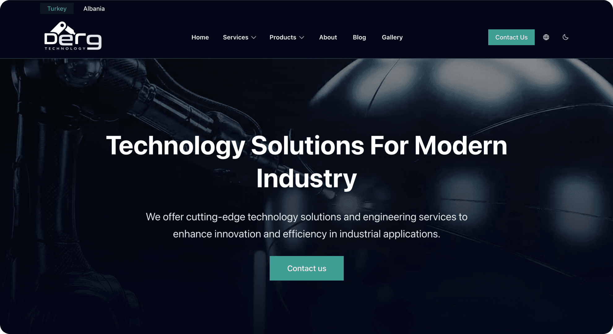 Hero section of the new platform