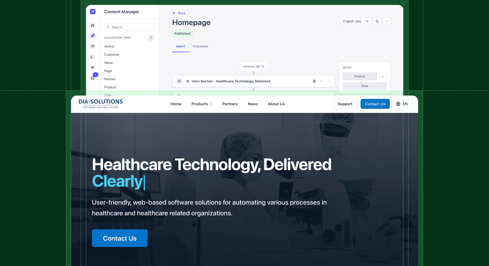 DIA Solutions: Enterprise Healthcare Platform case study cover image