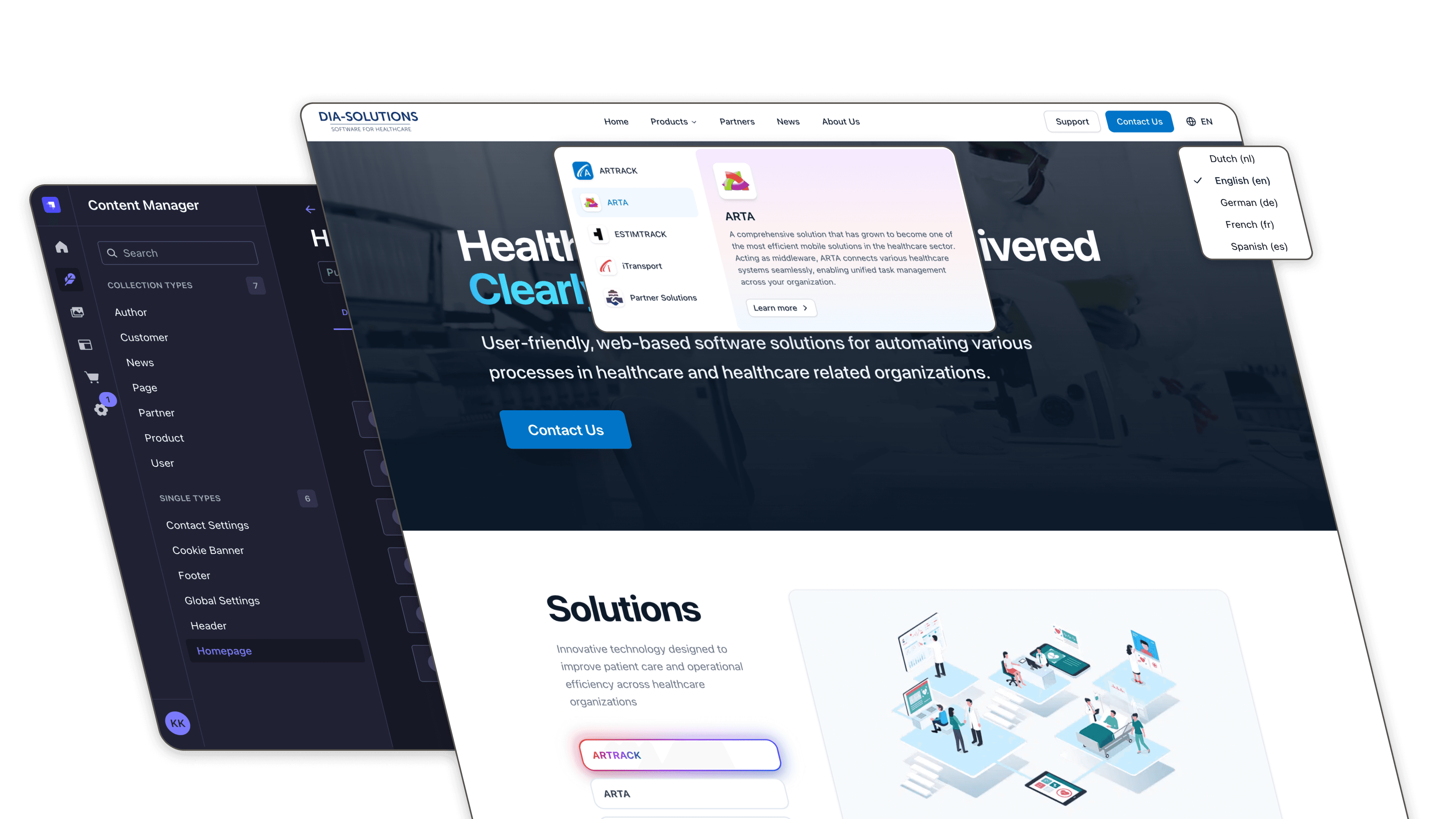 DIA Solutions: Enterprise Healthcare Platform showcase