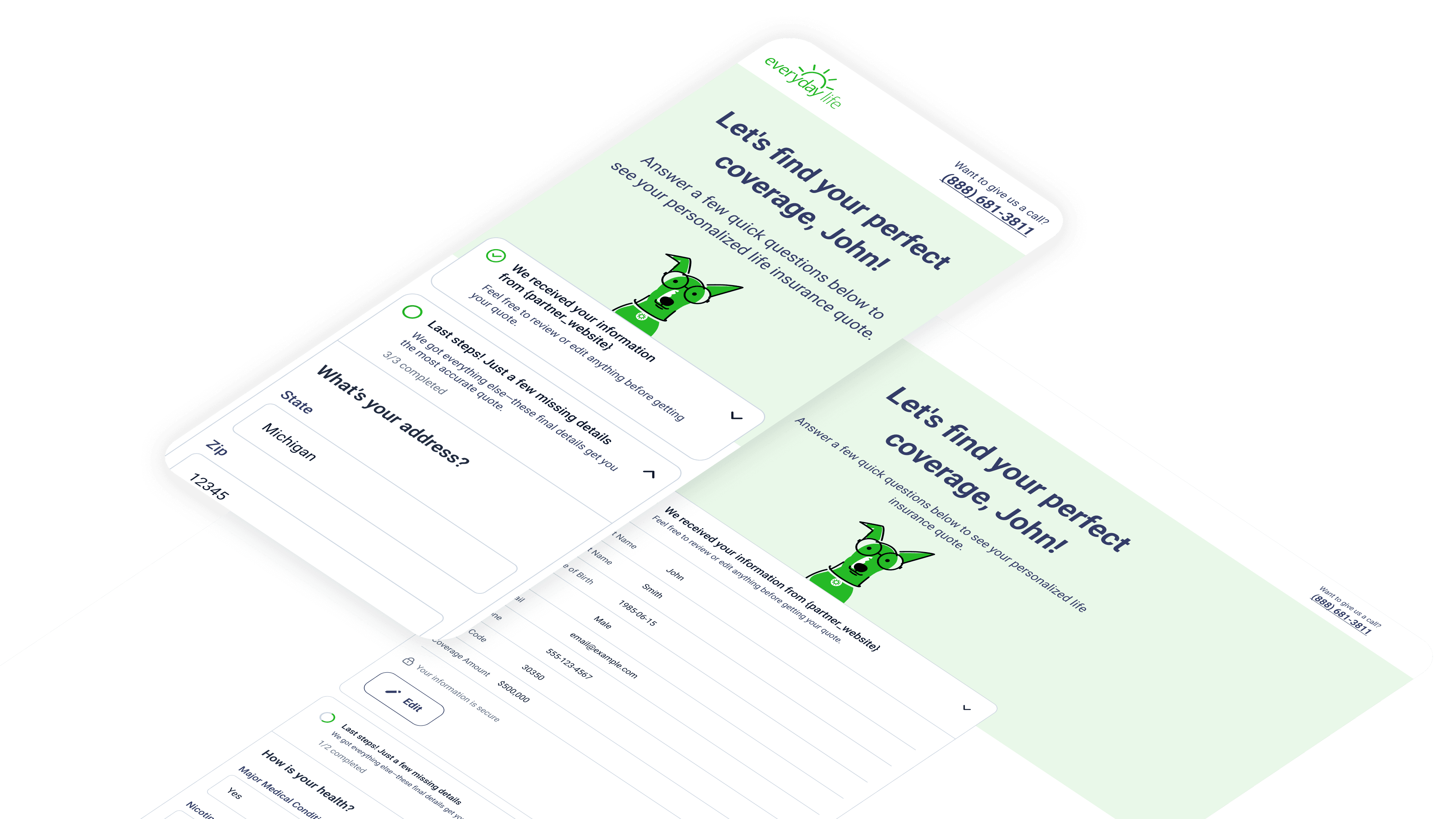 Adaptive Insurance Onboarding: One System, Three Personalized Flows overview showcase
