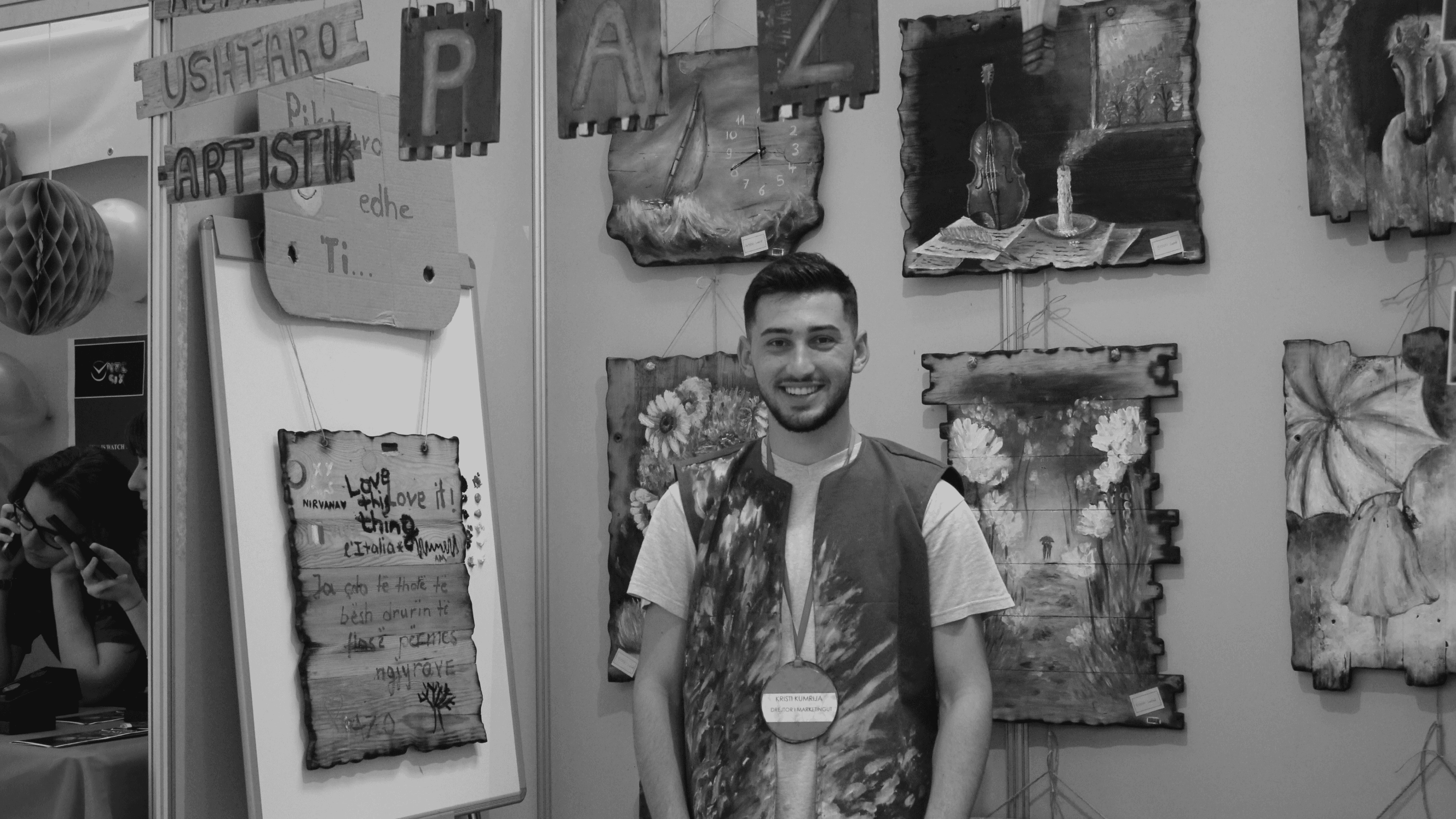 At our stand during the entrepreneurship competition.