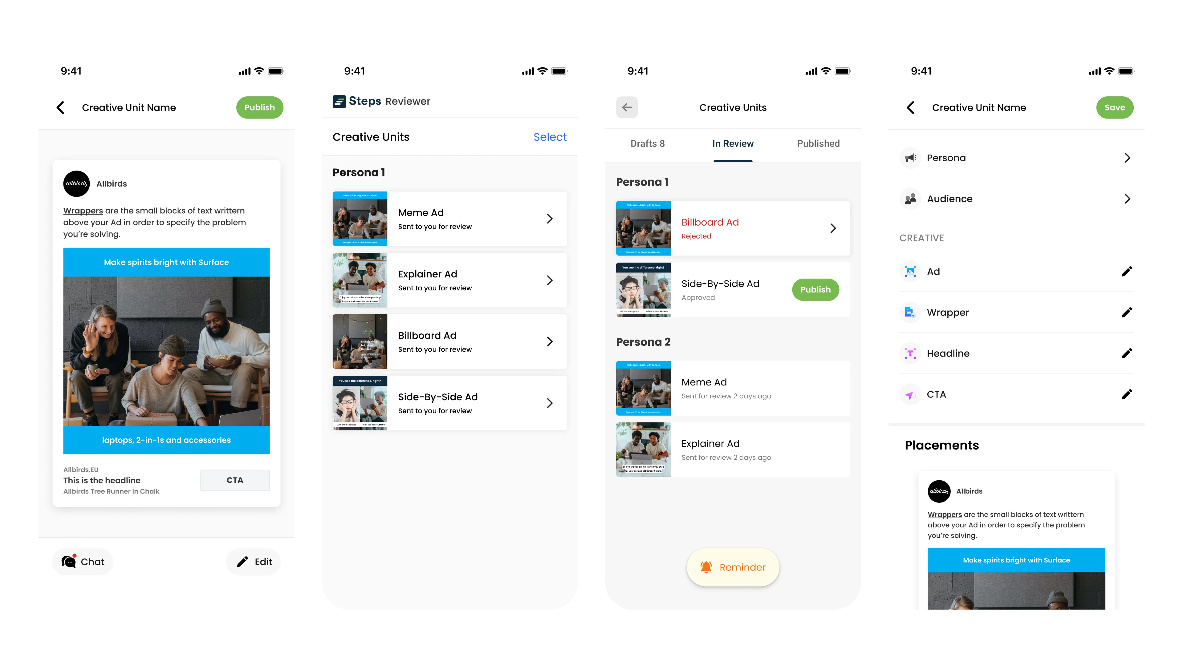 Ad Review & A/B Testing