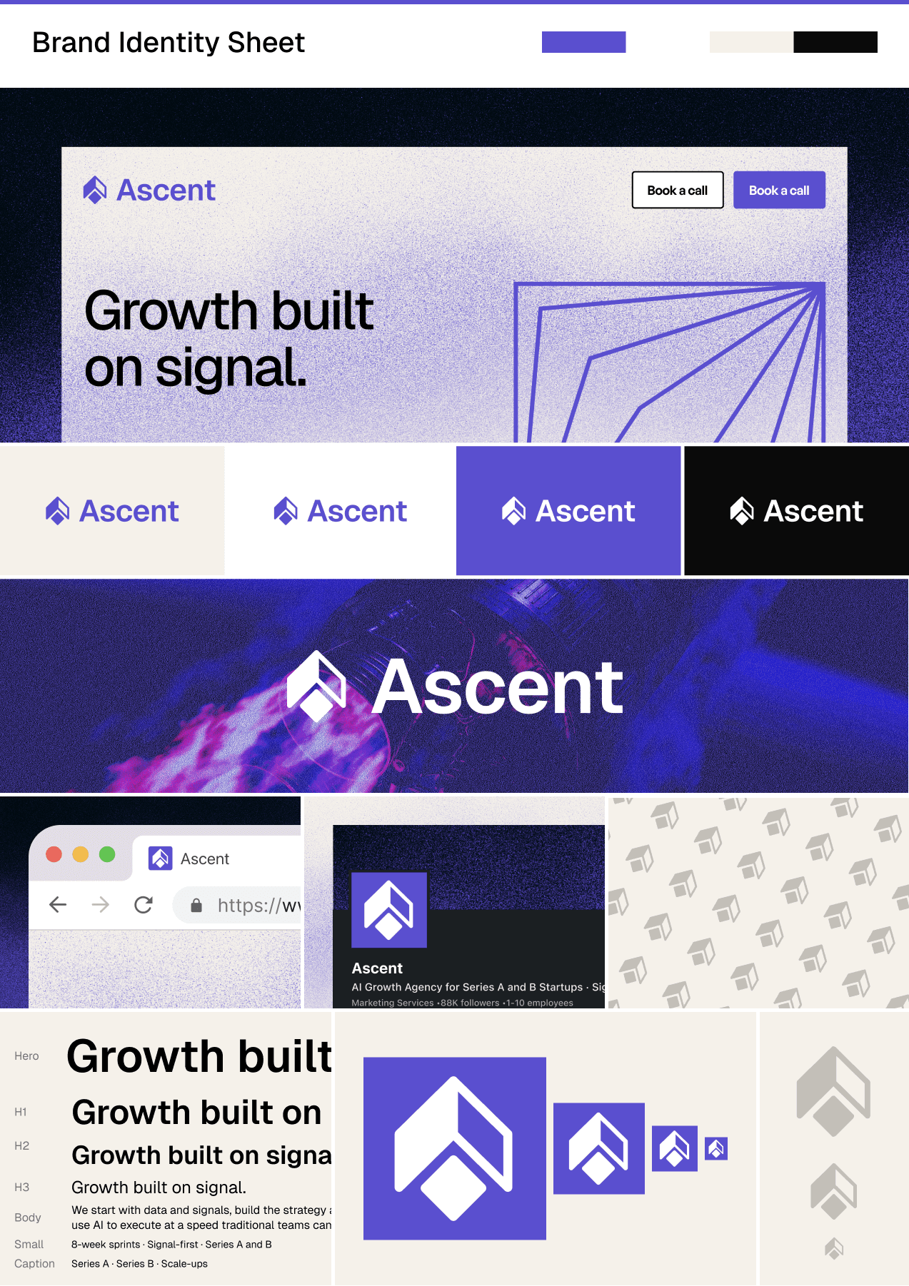 Ascent brand identity sheet