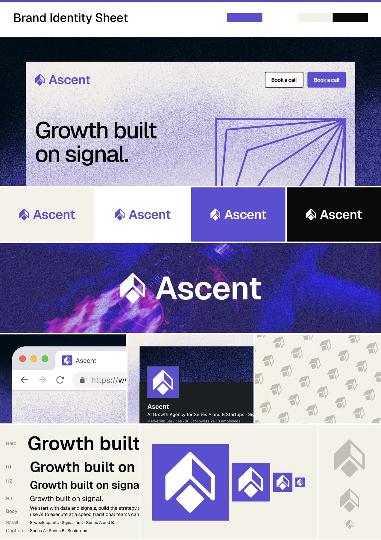 Ascent brand identity sheet