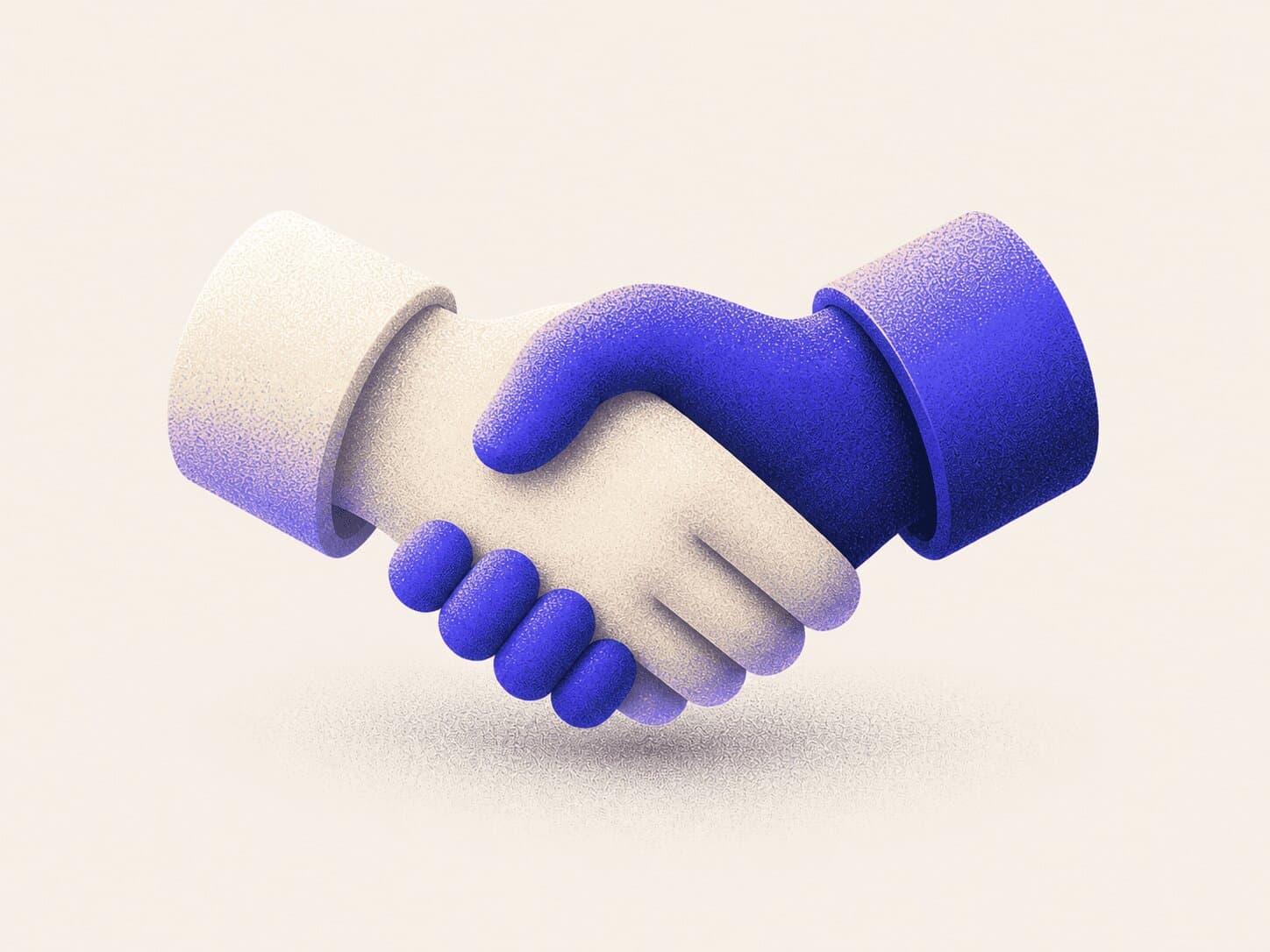 Stylised handshake illustration used for the Retainer Partnership service
