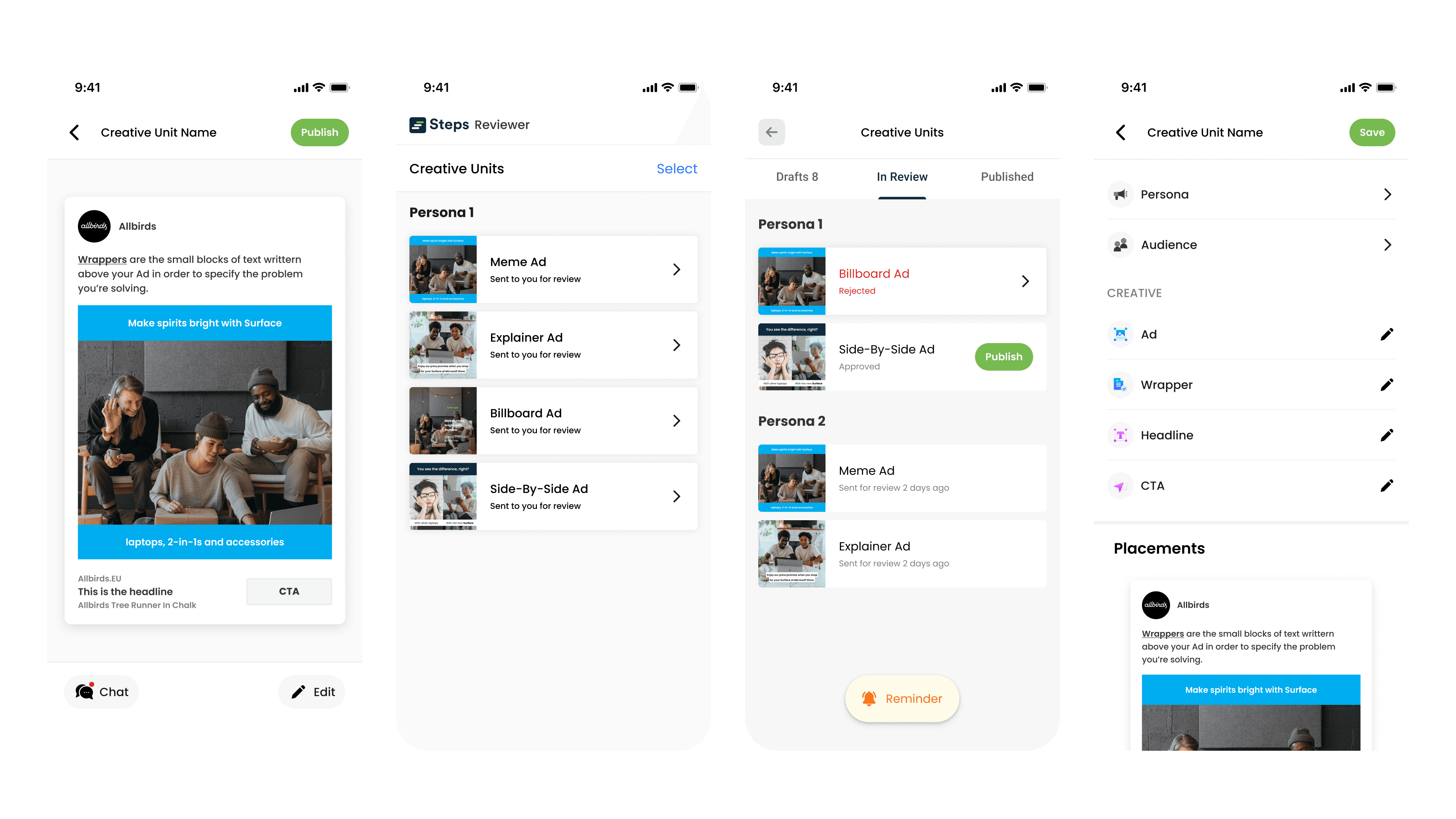 Ad Review & A/B Testing