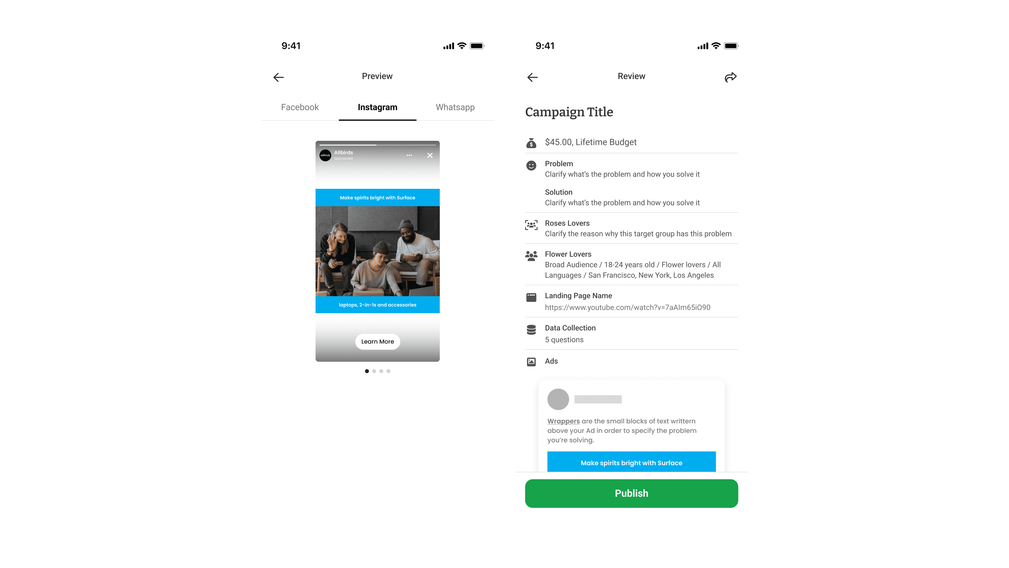 Campaign Creation & Review Flow - 1